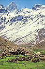 Fields around village in front of Nun-Kun