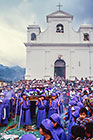 Ladino purpish children  carrying coffin for procession