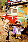 boys pointing on Africa map on landy (RL)