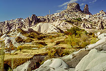 white tuff dunes + village