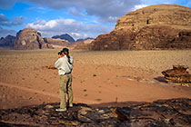 Paul taking picture in wadi