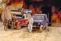 landy (F) & desert police jeep & policemen + Paul