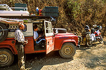 Ad & Petra sending vallentine fax by satellite at landy (R)