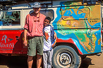 Paul & Bob in front landy (L)