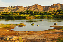landscape with river and hills