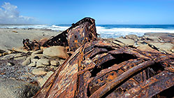 Aristea ship wreck on beach