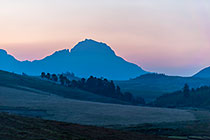 mountains at sunset