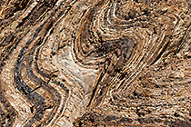 rock formation with layers