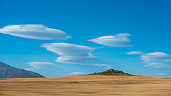ufo clouds over wheat field