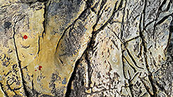 rock formation along river