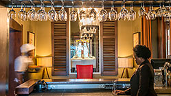 around mini bar area