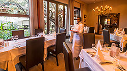 dressed tables inside