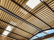 workshop steel portal with roof sheets