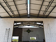 solar panel on workshop roof