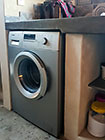 house scullery countertop recut for washing machine