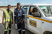 Monika Shipanga in LDV & field assistants