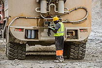 driver near water truck