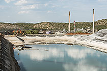 arsenic waste site | water bassin & processing plant
