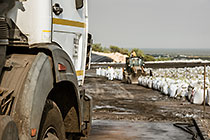 arsenic waste site | truck with arsenic waste