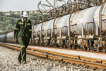 Walking Along the Rail