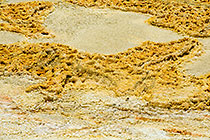 texture of deposits in tailings | close-up