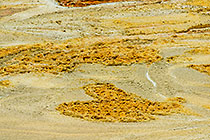 texture of deposits in tailings | close-up