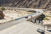 picnic area parking and bridge over Khan river