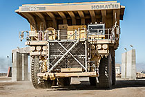 320 T truck leaving diesel filling station