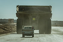 LDV following 320 T truck