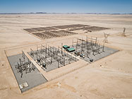 aerial view | 5 Mega Watt solar power plant