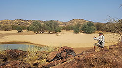 Paul taking photo of Kunene river