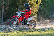 James on motobike