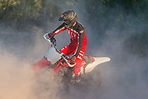 James on motobike