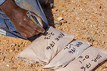 labelling drilling samples