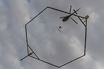 helicopter flying with SkyTEM rig