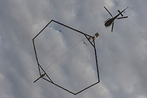 helicopter flying with SkyTEM rig