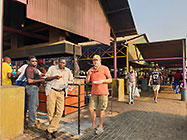 Elias & Paul eating kapana at market