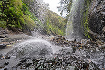 waterfalls along river