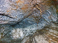 lava formation in tunnel