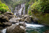 river & waterfalls