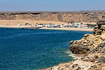 fishing village along ocean seshore