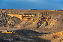 rock formation along canyon cliff