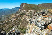 cliff & road through Leba pass