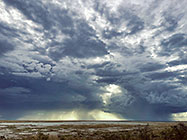 stormy clouds over pan