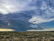stormy clouds over pan