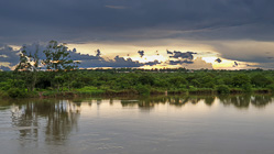 kwanza river at sunset