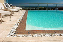 at the pool