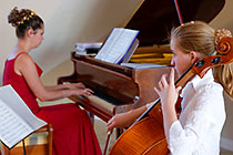 playing piano