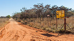Baber farm sign along road