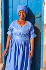 woman (Sophia Makau) near pedi home